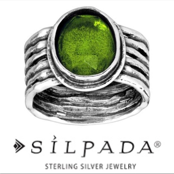Silpada Jewelry Silpada R463 Sterling Silver Daintree Green Quartz